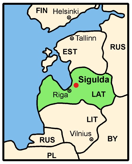 Map Latvia EFOL 2018